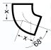 Отвод 68° - DN 150 мм