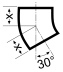 Отвод 30° - DN 300 мм
