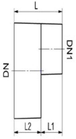 Переходник эксцентрический - DN 125/50 мм